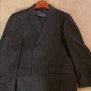 Blue pinstripe suite make an offer